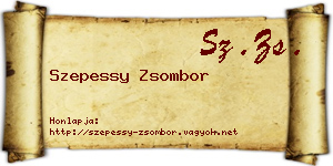 Szepessy Zsombor névjegykártya